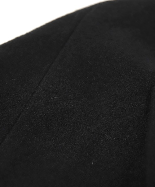 BASISBROEK（バシスブルック）の「[ BASISBROEK ] EGGS　メルトンウールオーバーコート（チェスターコート・レディース・ブラック/オリーブ/ブラウン・1）」の22枚目の写真