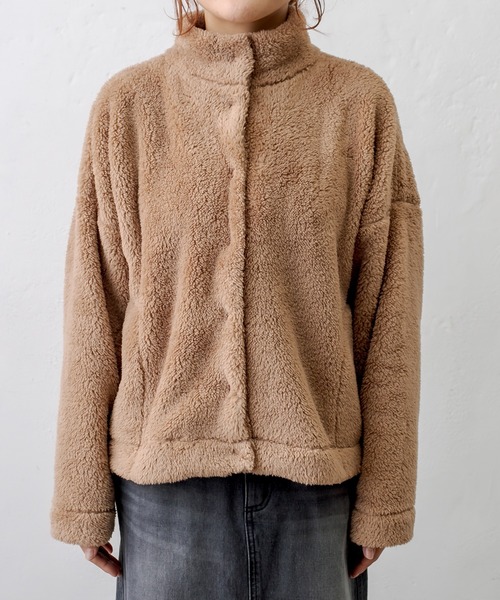 PUAL CE CIN（ピュアルセシン）の「【一部WEB限定】両面ボアジャケット（その他アウター・レディース・ライトグレー/ブラック/ベージュ/グリーン/アイボリー/ブルーグレー・FREE）」の16枚目の写真