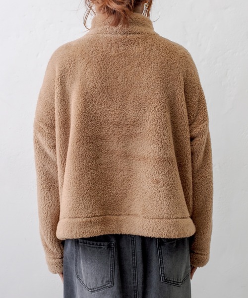 PUAL CE CIN（ピュアルセシン）の「【一部WEB限定】両面ボアジャケット（その他アウター・レディース・ライトグレー/ブラック/ベージュ/グリーン/アイボリー/ブルーグレー・FREE）」の20枚目の写真