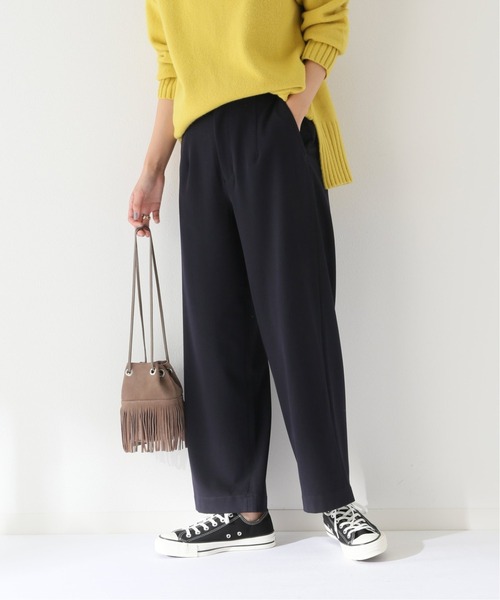 JOURNAL STANDARD relume(ジャーナルスタンダード レリューム)の「ウォッシャブルTRストレッチワイドパンツ◆(その他パンツ・レディース・ネイビー/グレー/グリーン・38/36)」の3枚目の写真