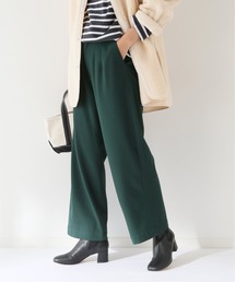 ウォッシャブルTRストレッチワイドパンツ◆