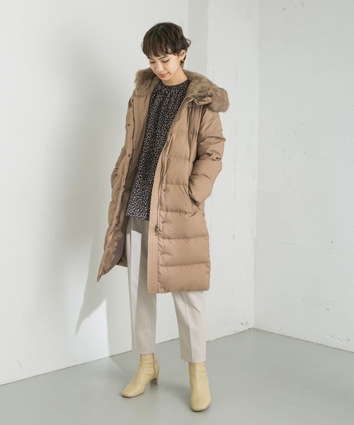 URBAN RESEARCH(アーバンリサーチ)の「ランダムドットシャーリングブラウス(Tシャツ/カットソー・レディース・キャメル/ブラック・FREE)」の16枚目の写真