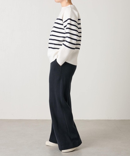BEARDSLEY（ビアズリー）の「オーガニックコットンボーダープルオーバー（ニット/セーター・レディース・ホワイト/ネイビー・FREE）」の17枚目の写真