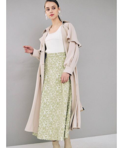 MERCURYDUO（マーキュリーデュオ）の「スイッチングリブニット（ニット/セーター・レディース・ブラック/ベージュ/オフホワイト/ミント/ブルー/ブラウン・FREE）」の18枚目の写真