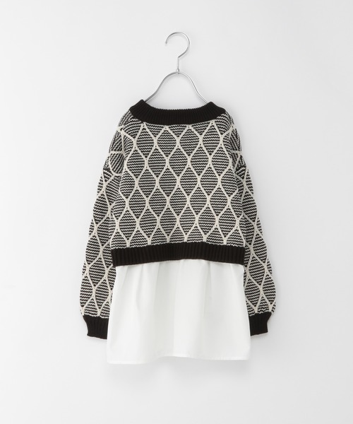 GLOBAL WORK（グローバルワーク）の「【キッズ】アソートガラニットレイヤード/259305（ニット/セーター・キッズ・オフホワイト/ブラック・140cm/100cm/110cm/150cm/130cm/160cm/120cm）」の16枚目の写真