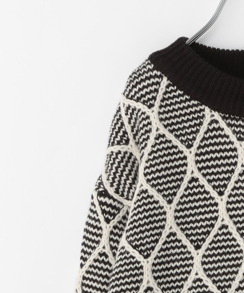 GLOBAL WORK（グローバルワーク）の「【キッズ】アソートガラニットレイヤード/259305（ニット/セーター・キッズ・オフホワイト/ブラック・140cm/100cm/110cm/150cm/130cm/160cm/120cm）」の18枚目の写真