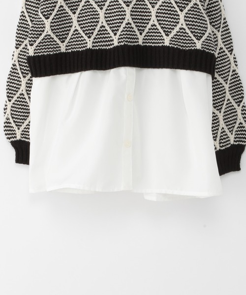 GLOBAL WORK（グローバルワーク）の「【キッズ】アソートガラニットレイヤード/259305（ニット/セーター・キッズ・オフホワイト/ブラック・140cm/100cm/110cm/150cm/130cm/160cm/120cm）」の20枚目の写真