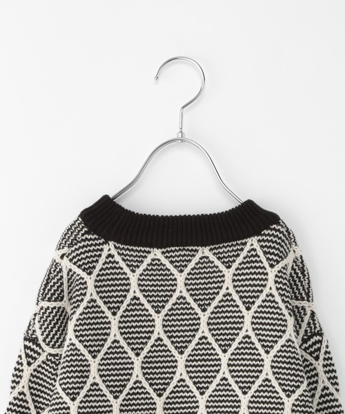 GLOBAL WORK（グローバルワーク）の「【キッズ】アソートガラニットレイヤード/259305（ニット/セーター・キッズ・オフホワイト/ブラック・140cm/100cm/110cm/150cm/130cm/160cm/120cm）」の21枚目の写真