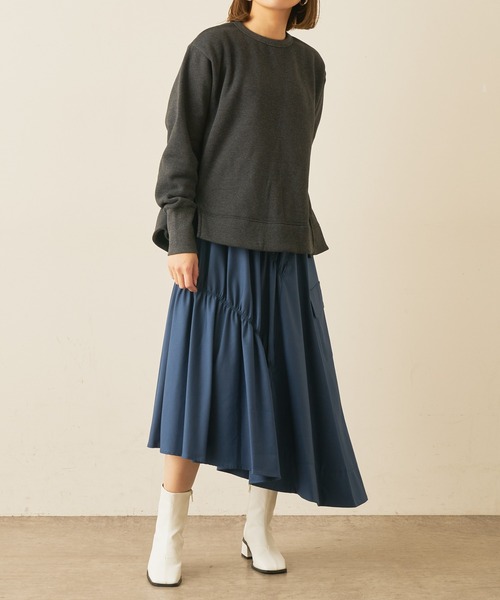 Lui's（ルイス）の「切替ステッチスクエアトゥショートブーツ（ブーツ・レディース・ホワイト/ブラック・23.5cm/24.5cm）」の12枚目の写真