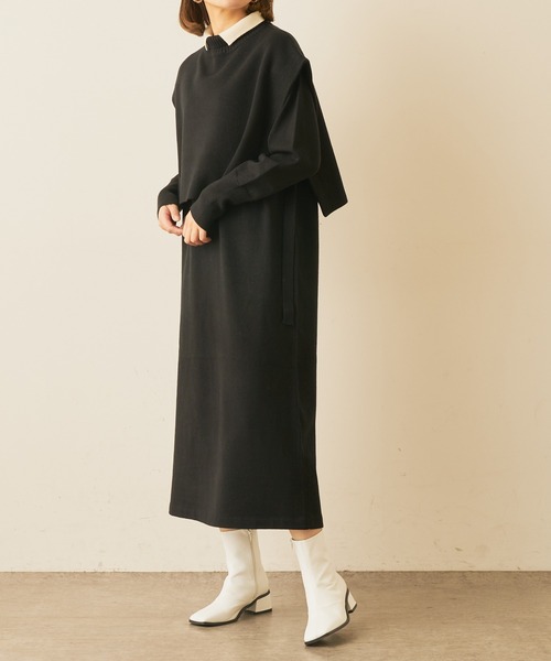 Lui's（ルイス）の「切替ステッチスクエアトゥショートブーツ（ブーツ・レディース・ホワイト/ブラック・23.5cm/24.5cm）」の13枚目の写真