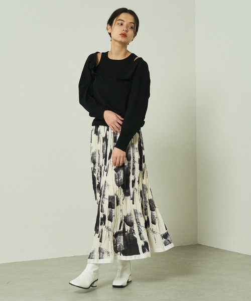 Lui's（ルイス）の「切替ステッチスクエアトゥショートブーツ（ブーツ・レディース・ホワイト/ブラック・23.5cm/24.5cm）」の18枚目の写真