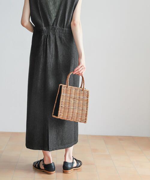 URBAN RESEARCH DOORS（アーバンリサーチドアーズ）の「デニムジャンパースカート（ワンピース・レディース・インディゴブルー/ホワイト系その他/ブラック/ブルー系その他・1/0）」の22枚目の写真