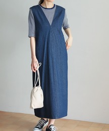 URBAN RESEARCH DOORS | デニムジャンパースカート(ワンピース)