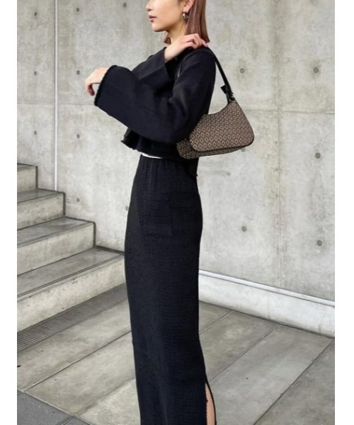 MOUSSY（マウジー）の「MONOGRAM MINI HOBO バッグ（ハンドバッグ・レディース・ベージュ/ブラウン・FREE）」の22枚目の写真