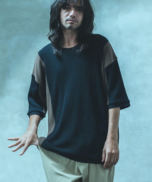 mn2513-フリップサマーニットプルオーバー(MADEINJAPAN)ニット