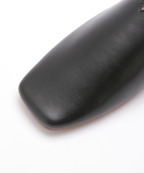 MOHI（モヒ）の「MOHI/スクエアトゥスリッポン（スリッポン・レディース・ブラック/ナチュラル・38/36/37）」の3枚目の写真