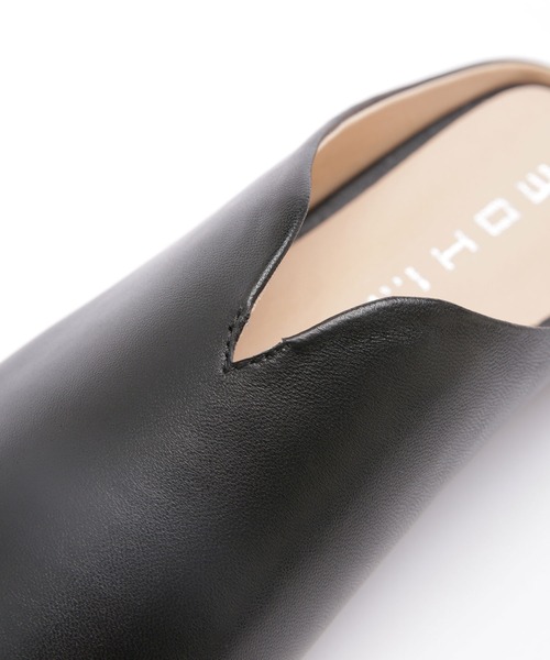 MOHI（モヒ）の「MOHI/スクエアトゥスリッポン（スリッポン・レディース・ブラック/ナチュラル・38/36/37）」の10枚目の写真