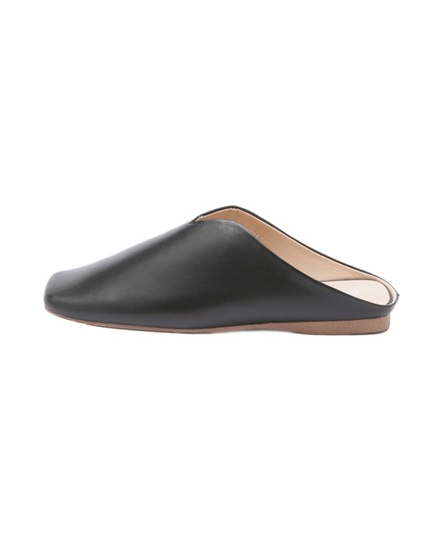 MOHI（モヒ）の「MOHI/スクエアトゥスリッポン（スリッポン・レディース・ブラック/ナチュラル・38/36/37）」の8枚目の写真