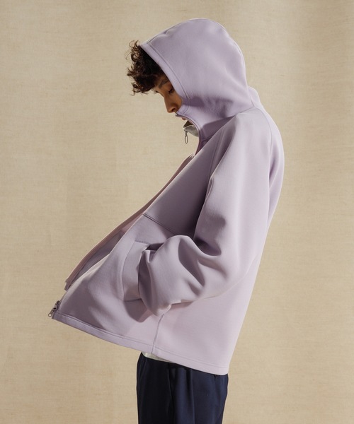 ADAM ET ROPE'(アダムエロペ)の「【Proof PLUS】ダンボール オーバーサイズ マウンテンパーカー ブルゾン(マウンテンパーカー・メンズ・ラベンダー/スミクロ/ベージュ・L/M)」の15枚目の写真