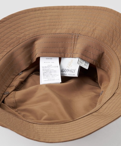 Gramicci（グラミチ）の「【GRAMICCI/グラミチ】SHELL BUCKET HAT / シェルバケットハット（ハット・メンズ・ブラック/ベージュ/パープル/ネイビー/ブルー/イエロー・FREE）」の10枚目の写真