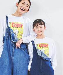coen | 【coen キッズ/ジュニア】Casper (キャスパー)別注プリントロングスリーブTシャツ（WEB限定サイズ)(Tシャツ/カットソー)