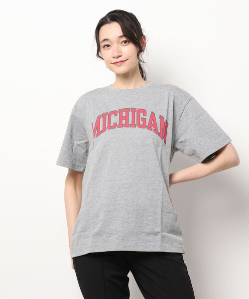 B.I.D.(ビーアイディー)の「《Bl》半袖プリントTシャツ カットソー(Tシャツ/カットソー・レディース・ホワイト/杢グレー/スミクロ・LARGE/MEDIUM/FREE)」の5枚目の写真