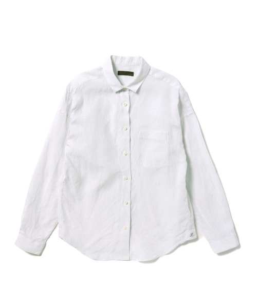 Demi-Luxe BEAMS（デミルクス ビームス）の「luxluft / リネン シャンブレーブラウス（シャツ/ブラウス・レディース・ホワイト/サックスブルー・36/38）」の12枚目の写真