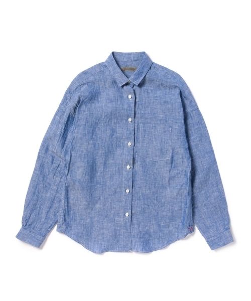 Demi-Luxe BEAMS（デミルクス ビームス）の「luxluft / リネン シャンブレーブラウス（シャツ/ブラウス・レディース・ホワイト/サックスブルー・36/38）」の13枚目の写真