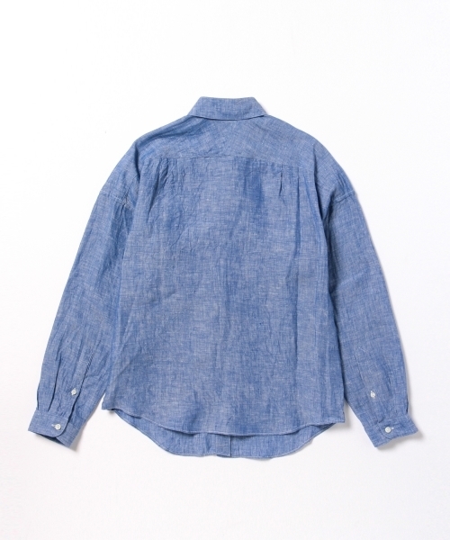 Demi-Luxe BEAMS（デミルクス ビームス）の「luxluft / リネン シャンブレーブラウス（シャツ/ブラウス・レディース・ホワイト/サックスブルー・36/38）」の8枚目の写真