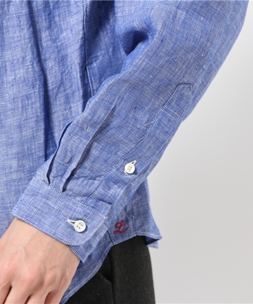 Demi-Luxe BEAMS（デミルクス ビームス）の「luxluft / リネン シャンブレーブラウス（シャツ/ブラウス・レディース・ホワイト/サックスブルー・36/38）」の4枚目の写真