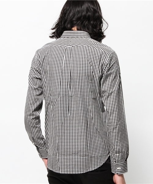 UNION STATION（ユニオンステーション）の「ギンガムチェックシャツ/ワントーン（シャツ/ブラウス・メンズ・ブラック/ブルー・LL/SMALL/LARGE/MEDIUM）」の5枚目の写真