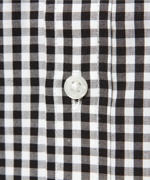 UNION STATION（ユニオンステーション）の「ギンガムチェックシャツ/ワントーン（シャツ/ブラウス・メンズ・ブラック/ブルー・LL/SMALL/LARGE/MEDIUM）」の10枚目の写真