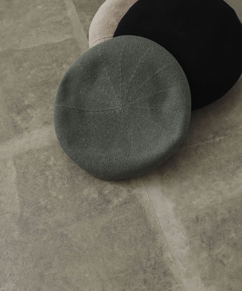 SENSE OF PLACE by URBAN RESEARCH（センスオブプレイスバイアーバンリサーチ）の「サーモベレー（ハンチング/ベレー帽・レディース・アイボリー/ブラック/カーキ・ONE）」の3枚目の写真