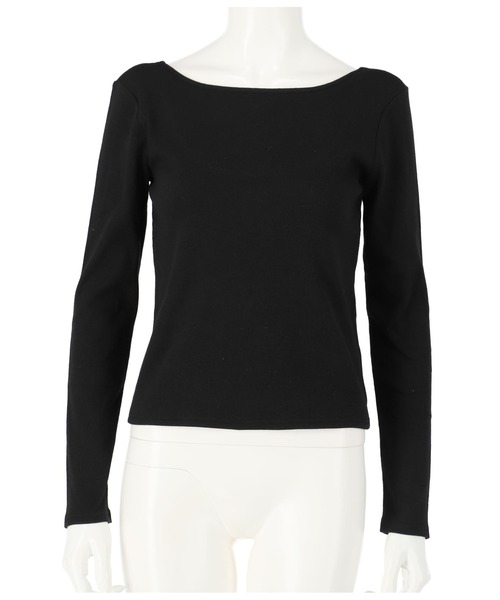 CHILLE(チル)の「バックラウンドリブカットソー(Tシャツ/カットソー・レディース・ピンク/ブラック/ホワイト/ホワイト×ブラック・FREE)」の22枚目の写真