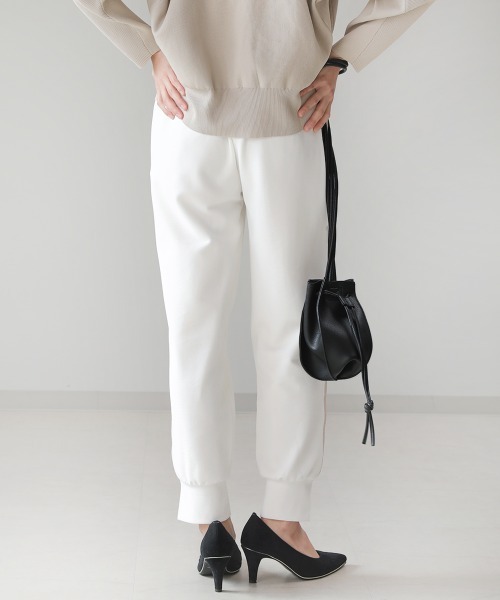 Bou Jeloud（ブージュルード）の「ジョガーパンツ（その他パンツ・レディース・ブラック/オフホワイト/グリーン・38）」の8枚目の写真