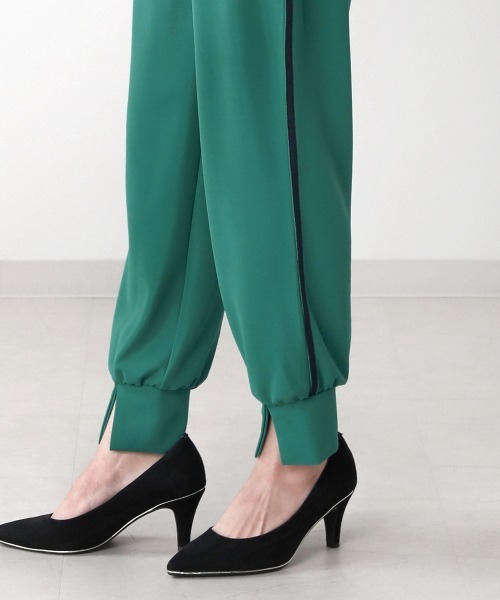 Bou Jeloud（ブージュルード）の「ジョガーパンツ（その他パンツ・レディース・ブラック/オフホワイト/グリーン・38）」の5枚目の写真