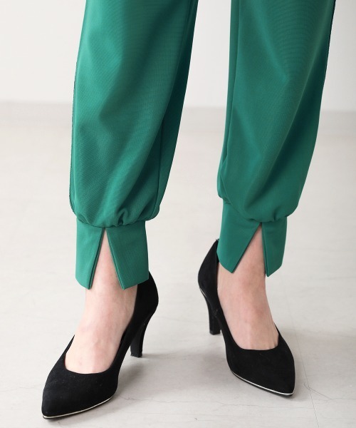 Bou Jeloud（ブージュルード）の「ジョガーパンツ（その他パンツ・レディース・ブラック/オフホワイト/グリーン・38）」の14枚目の写真