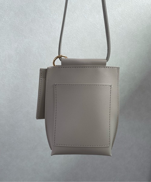 y/m by misato（イムバイミサト）の「ミニマムショルダーBAG（ショルダーバッグ・レディース・ライトグレー/ブラック/モカ・FREE）」の13枚目の写真