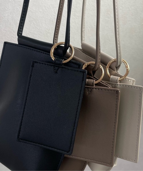 y/m by misato（イムバイミサト）の「ミニマムショルダーBAG（ショルダーバッグ・レディース・ライトグレー/ブラック/モカ・FREE）」の16枚目の写真