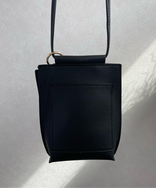 y/m by misato（イムバイミサト）の「ミニマムショルダーBAG（ショルダーバッグ・レディース・ライトグレー/ブラック/モカ・FREE）」の10枚目の写真