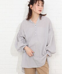 SHOO・LA・RUE | 多ボタンチュニックブラウス【藤本美貴さん着用商品】(シャツ/ブラウス)