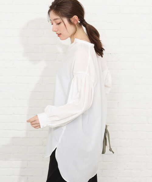 SHOO・LA・RUE(シューラルー)の「◆多ボタンチュニックブラウス(シャツ/ブラウス・レディース・ピンク/ホワイト系/ライトグレー系2/グリーン系/ブルー系2・00)」の13枚目の写真