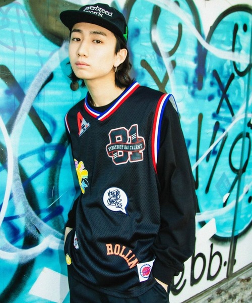 A'gem/エージェム』PATCH BASKET TANK/バスケット タンクトップ