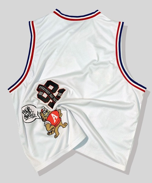 A'gem/エージェム』PATCH BASKET TANK/バスケット タンクトップ