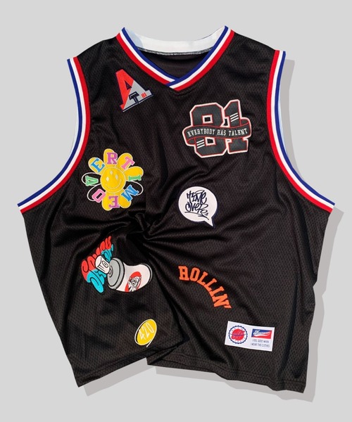 A'gem/エージェム』PATCH BASKET TANK/バスケット タンクトップ