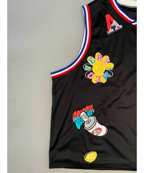 A'gem/エージェム』PATCH BASKET TANK/バスケット タンクトップ