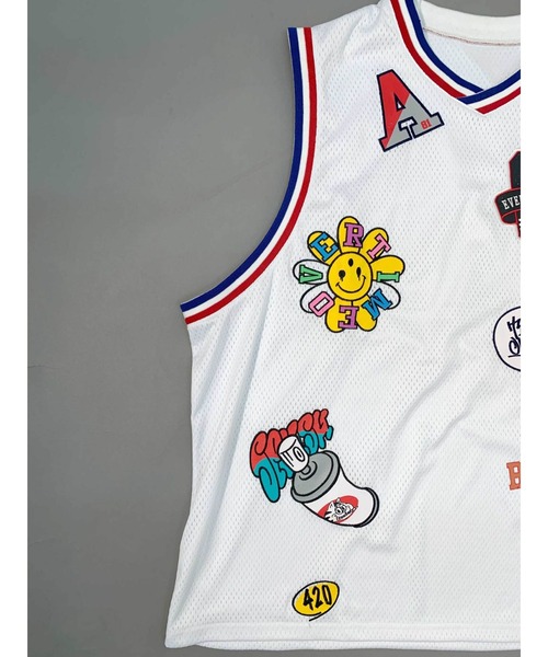 A'gem/エージェム』PATCH BASKET TANK/バスケット タンクトップ