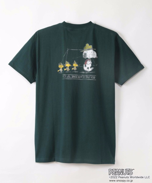 PEANUTS(ピーナッツ)の「【PEANUTS/ピーナッツ】 スヌーピー オリジナルデザインTシャツ(Tシャツ/カットソー・メンズ・ダークグリーン/ホワイト系その他/ピンク系その他/ベージュ系その他/ベージュ/ホワイト/ブルー・MEDIUM/SMALL/LARGE/X-LARGE)」の22枚目の写真