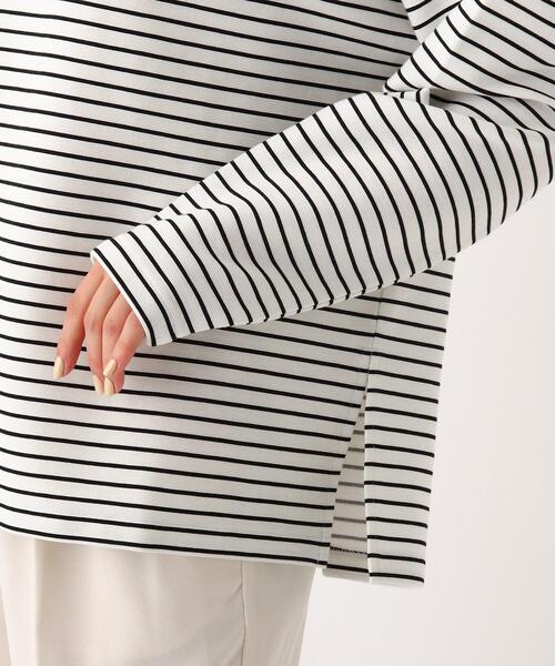 OPAQUE.CLIP（オペークドットクリップ）の「◆ピマコットン リップルカットソー（Tシャツ/カットソー・レディース・ブラック/ナチュラル/ホワイト系その他3/ホワイト系・40/38/42）」の9枚目の写真