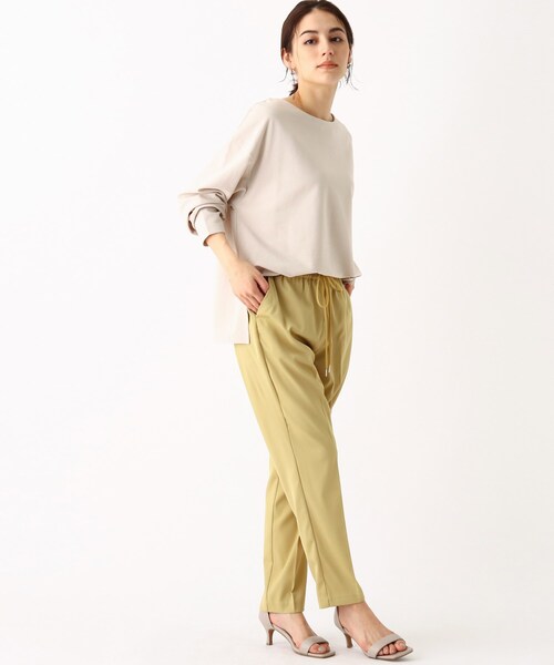 OPAQUE.CLIP（オペークドットクリップ）の「◆ピマコットン リップルカットソー（Tシャツ/カットソー・レディース・ブラック/ナチュラル/ホワイト系その他3/ホワイト系・40/38/42）」の15枚目の写真